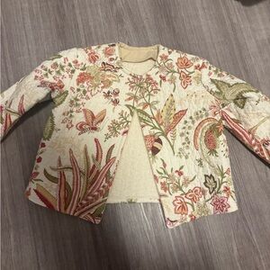 Kids quilted upcycled jacket